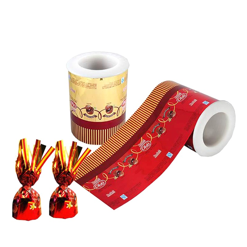 Metallic Candy Sweets Wrapper Film Pet Twist Film Food Packaging Film Metalized Plastic Toffee Packaging Film Flexible Food Wrapping Film Plastic Packaging Film