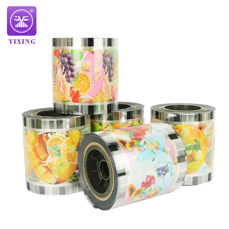 Customized Bubble Tea Cup Seal Film Roll Plastic Sealing PP Sealing Film for Plastic Cup