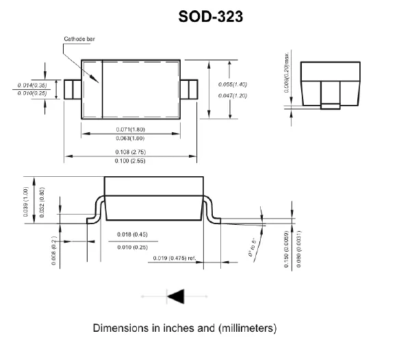 SOD-323 Drawing