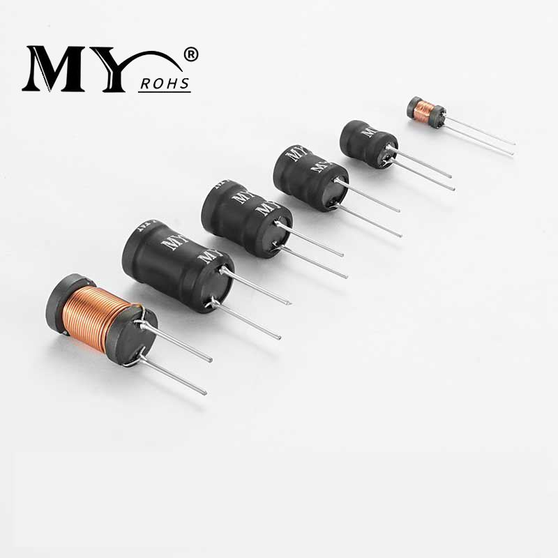 Customized Magnetic Coil Ferrite Drum Core Inductor Radial Leaded Power Inductor