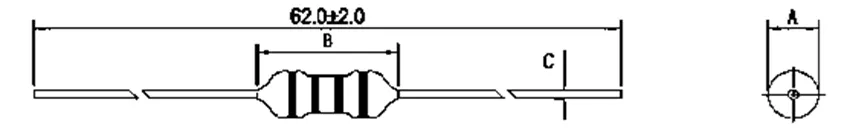 Axial Leaded Coated Inductor Dimensions