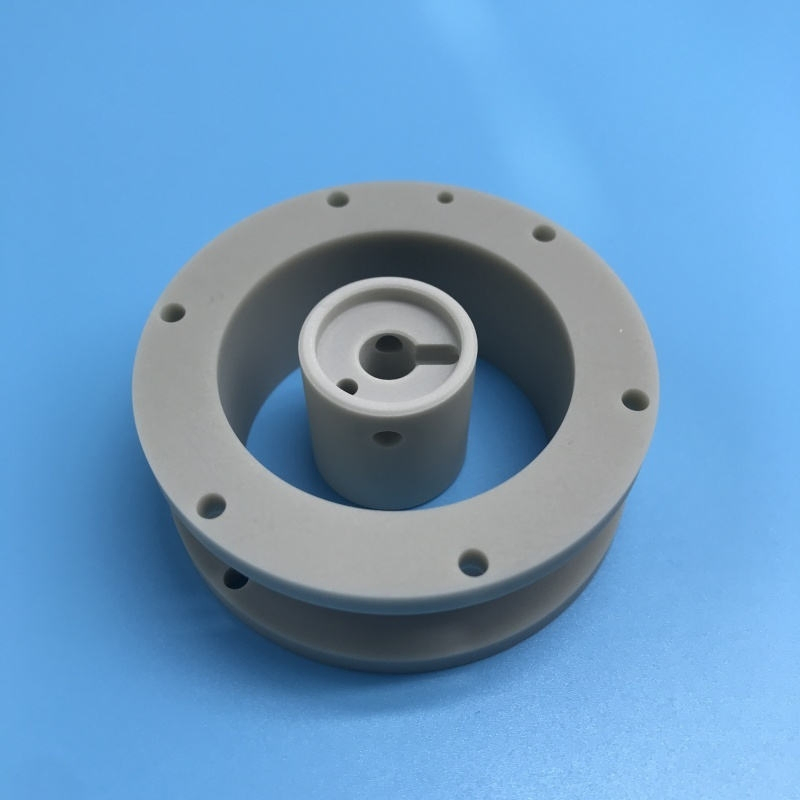 Semiconductor IGBT High Power Aluminium Nitride Disc Large Aln Ring Aln Ceramic Components