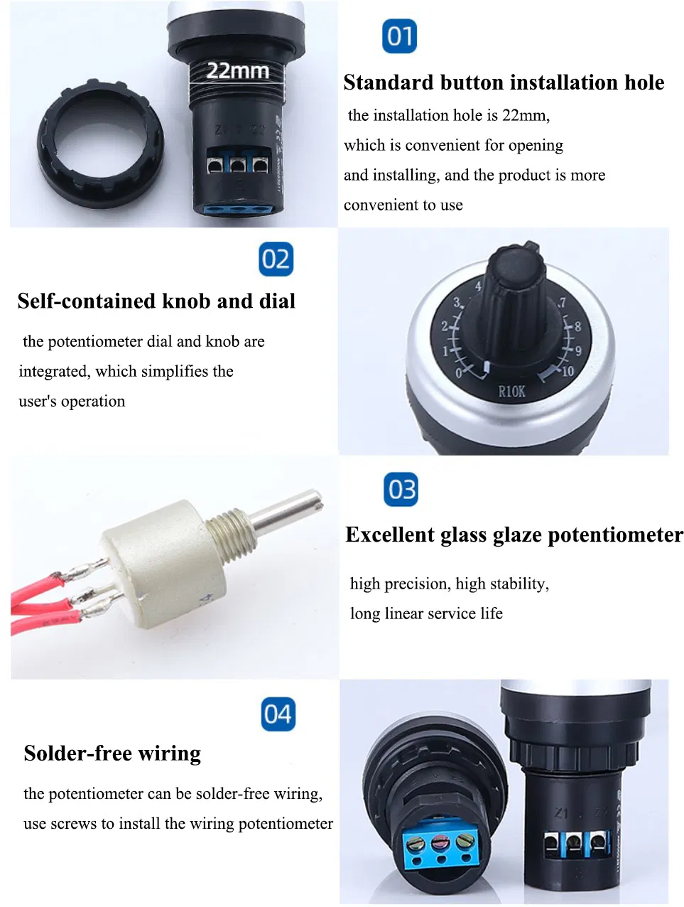 Lad42dwq 10K Potentiometer Specifications