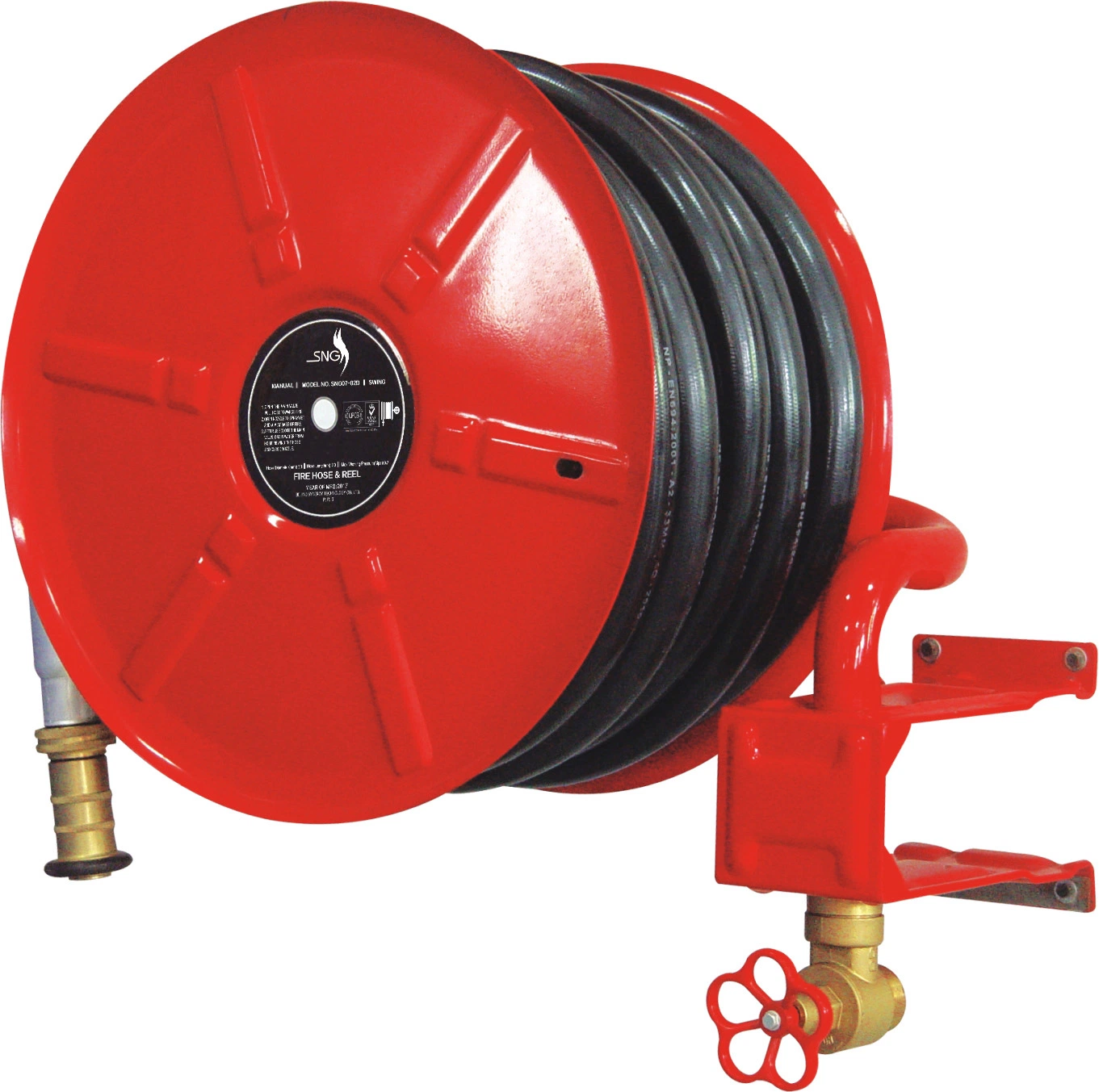 Lpcb Certified Fire Hose Reel DN19mm/DN25mm/DN33mm Automatic/Manual Fixed/Swing