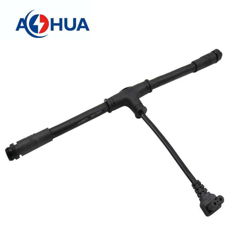 China Hot Sales LED Light Strip T Type Splitter Cable Connector IP 67 2pin 3 Pin 4 Pin 3ways Multiple Branches Cables Connector for Plant Growth Light
