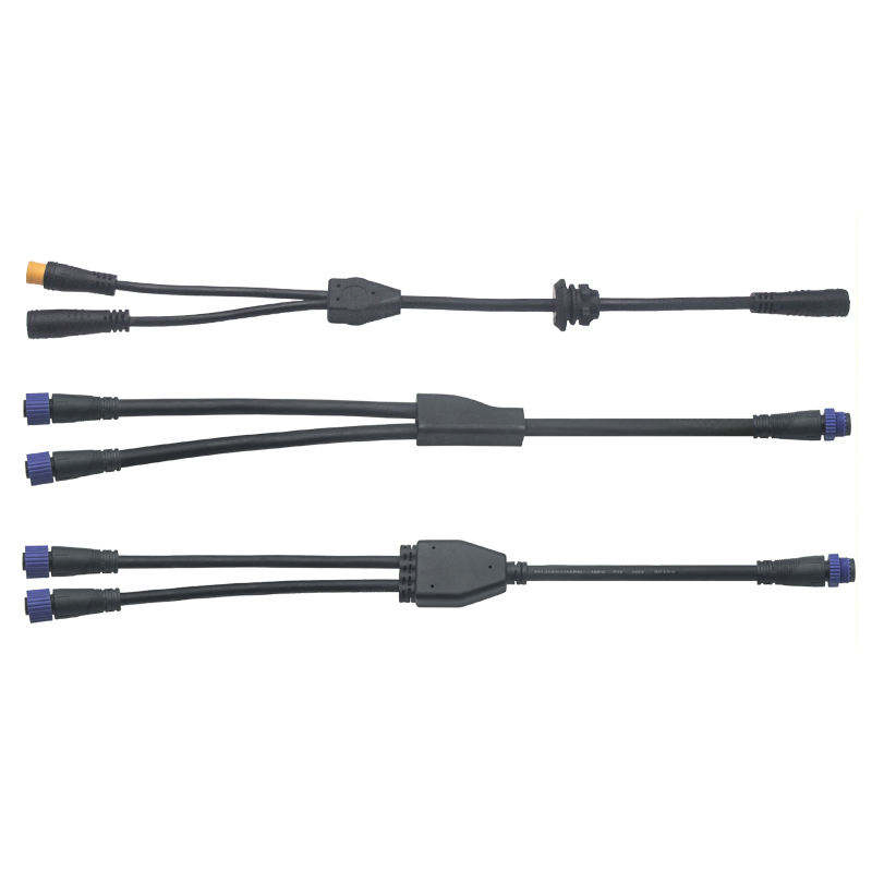 Y Type Connector 2-4 Pin Solar Light Project for LED Outdoor Lighting Male Female IP67 Waterproof Plug Cable Connector