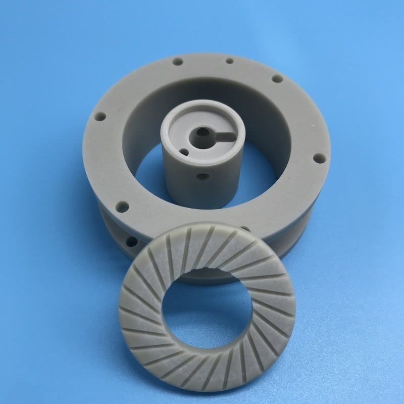 Semiconductor IGBT High Power Aluminium Nitride Disc Large Aln Ring Aln Ceramic Components