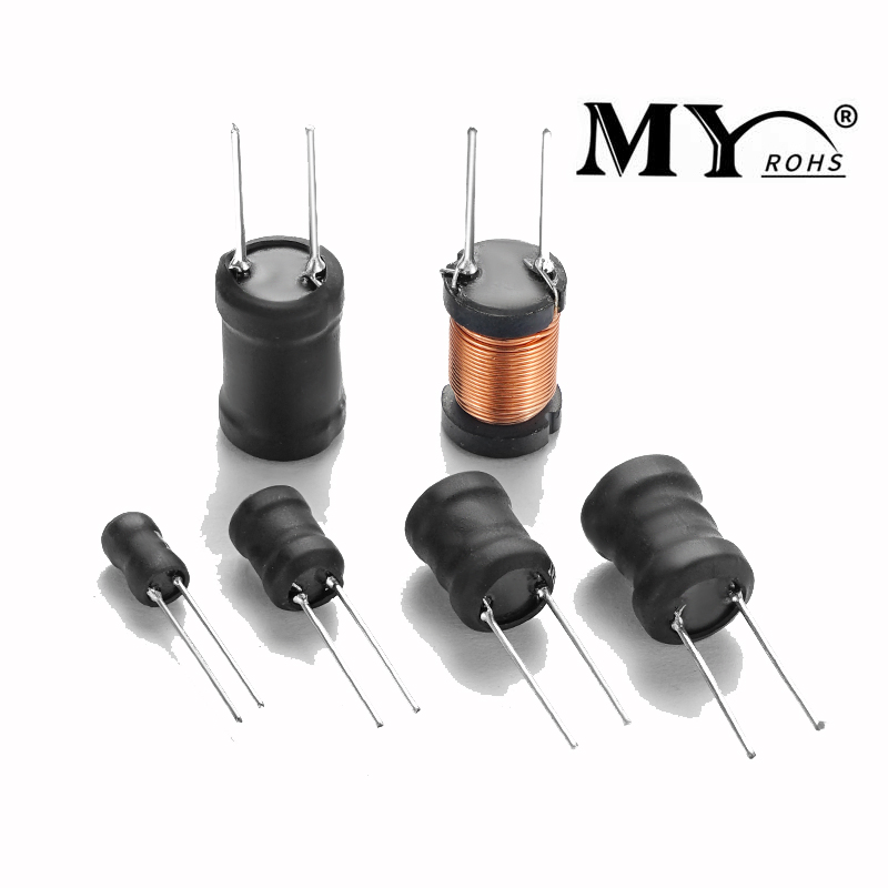 Customized Magnetic Coil Ferrite Drum Core Inductor Radial Leaded Power Inductor