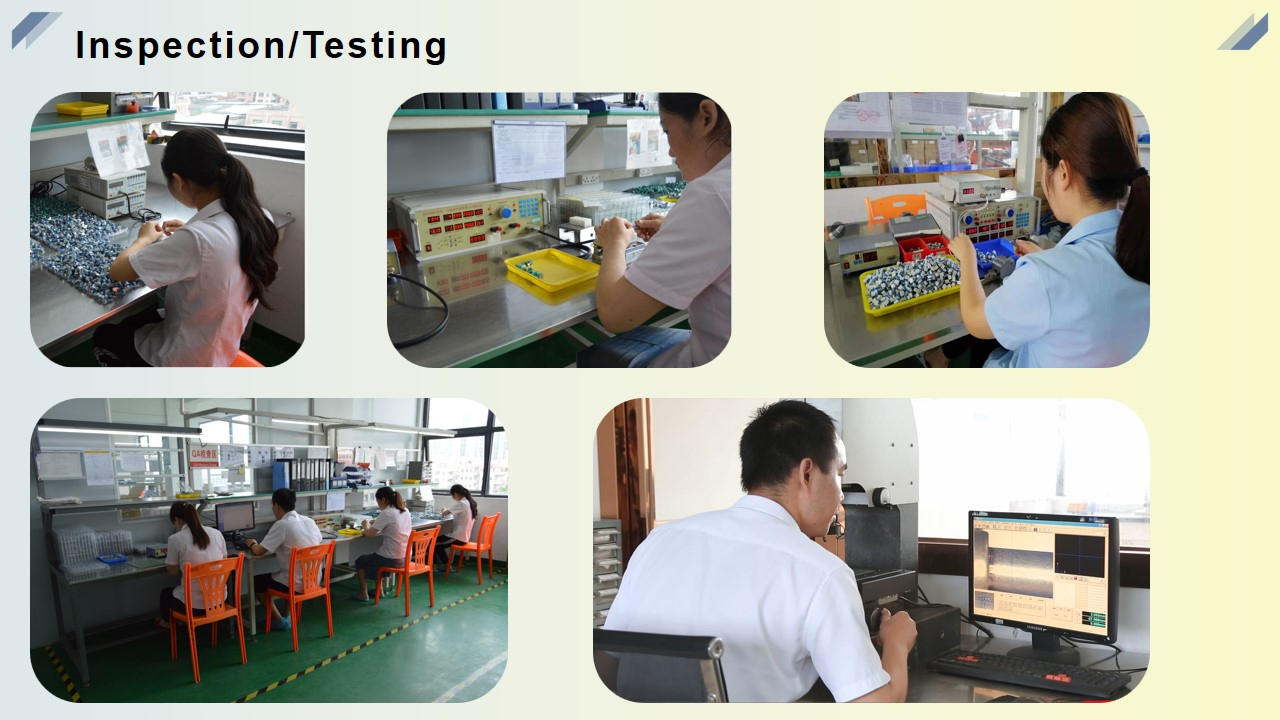 Manufacturer Dual Gang Rotary Potentiometer Metal Shaft Vertical Type for Audio Amplifier