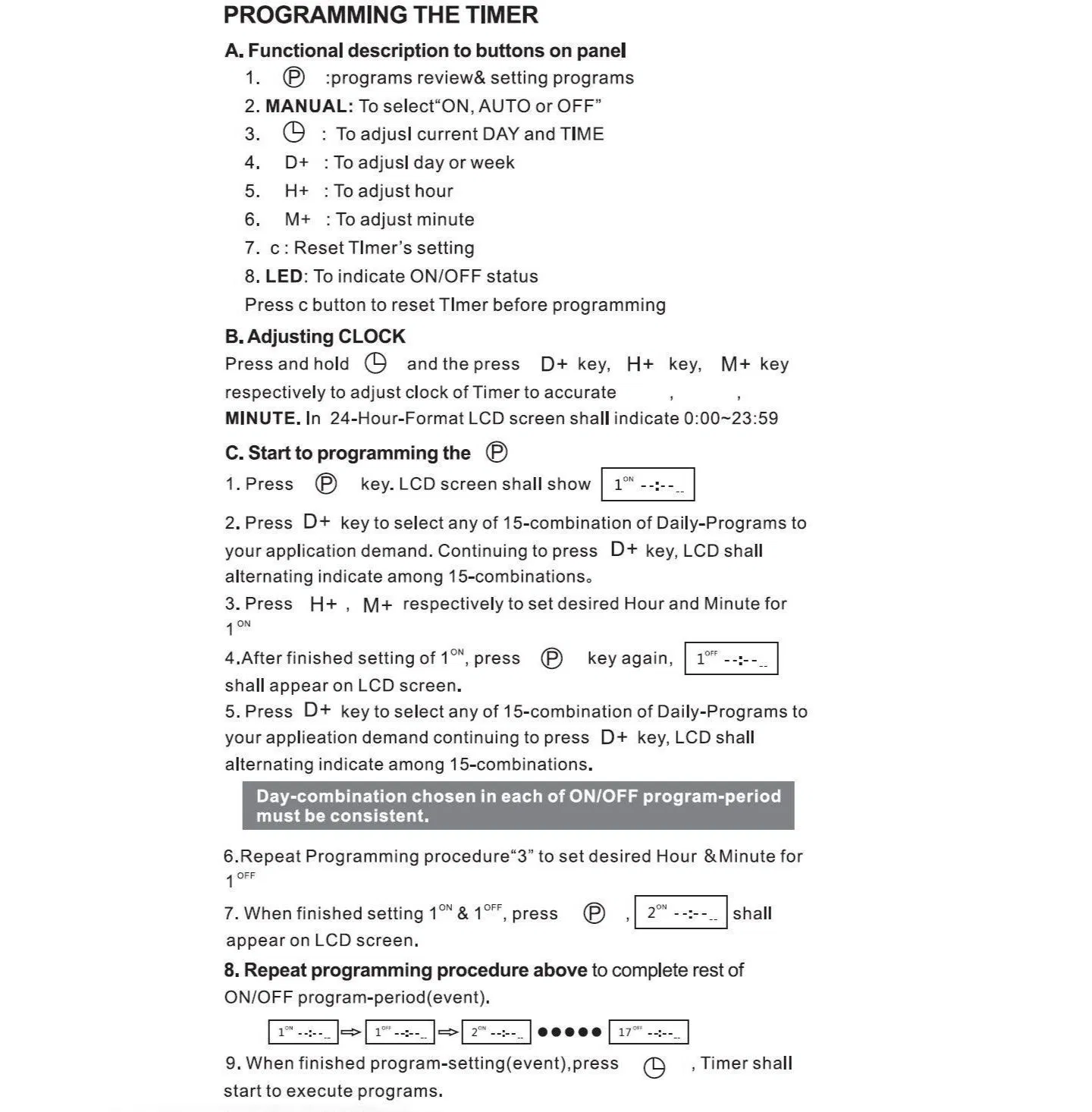 Timer Switch Dimensions