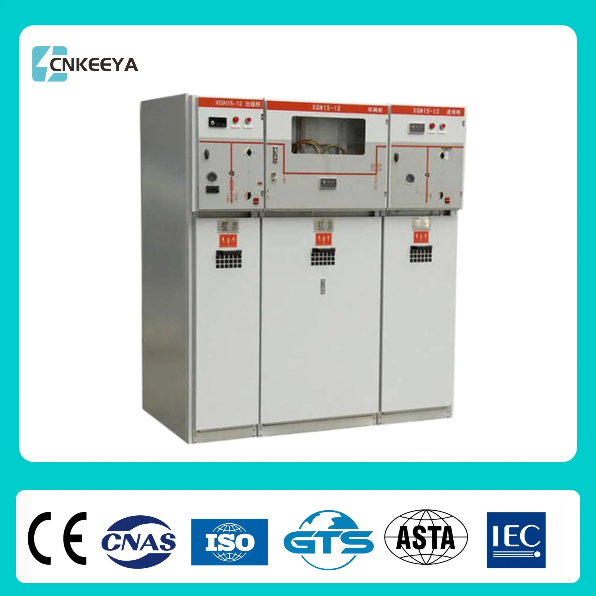 Cnkeeya Sf6 Rmu Indoor Ring Main Unit Xgn15-12 Fixed AC High Voltage Metal Enclosed Switchgear