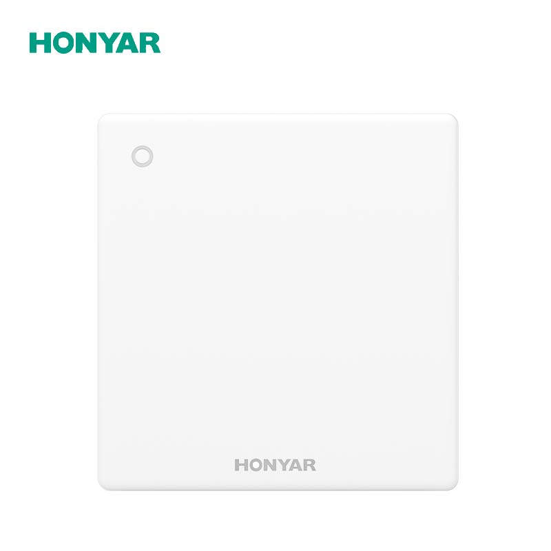 Honyar Electrical 2026 New EU UK Standard Slim Panel 1 Gang Wall Switch with CE Certificate