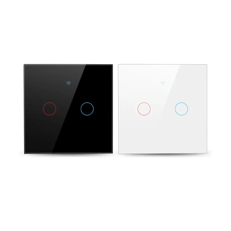 Tuya WiFi APP Remote Controlled Smart EU Us 1 2 3 4 Gang Light Wall Switch Touch Switch Work with Alexa and Google Home