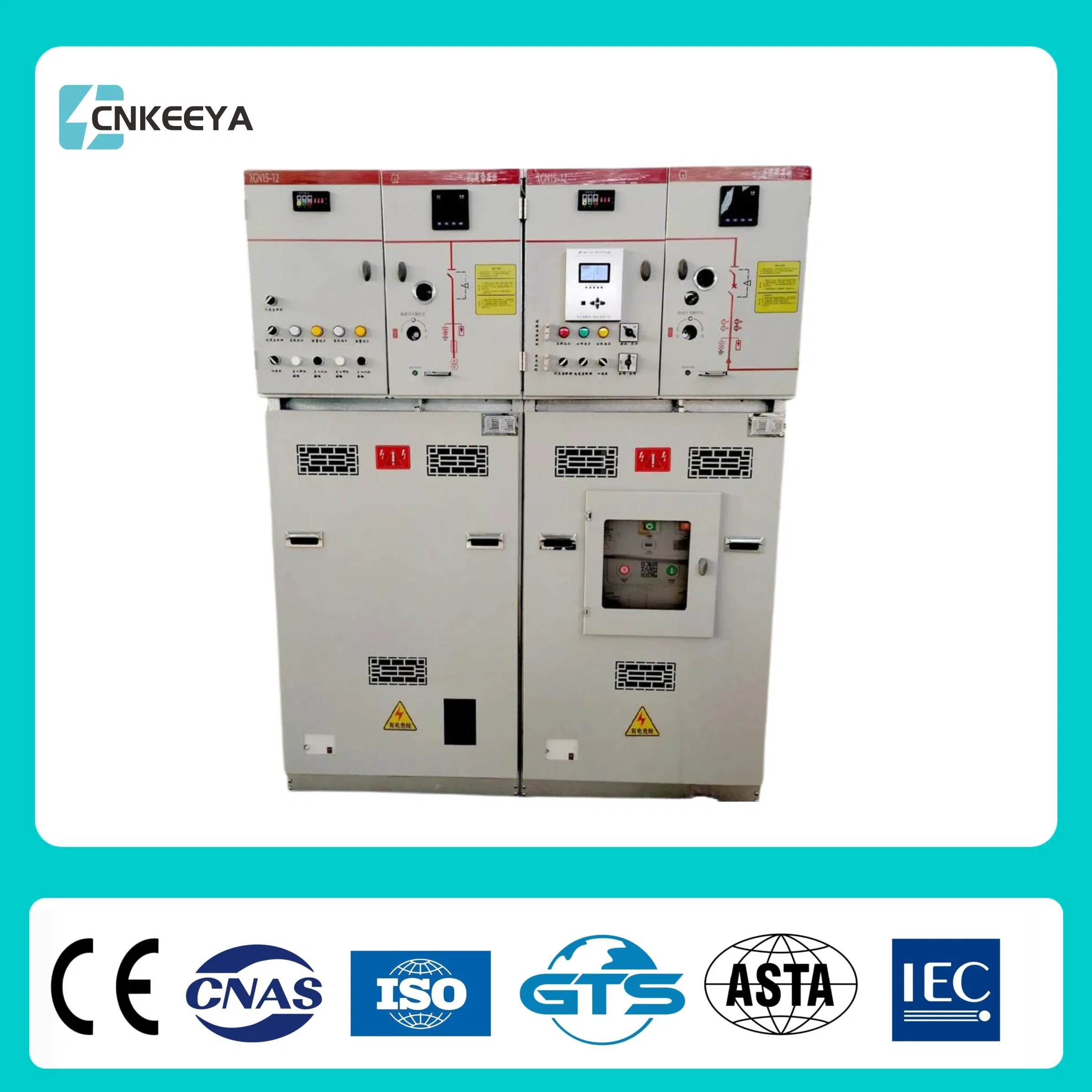 Cnkeeya Sf6 Rmu Indoor Ring Main Unit Xgn15-12 Fixed AC High Voltage Metal Enclosed Switchgear