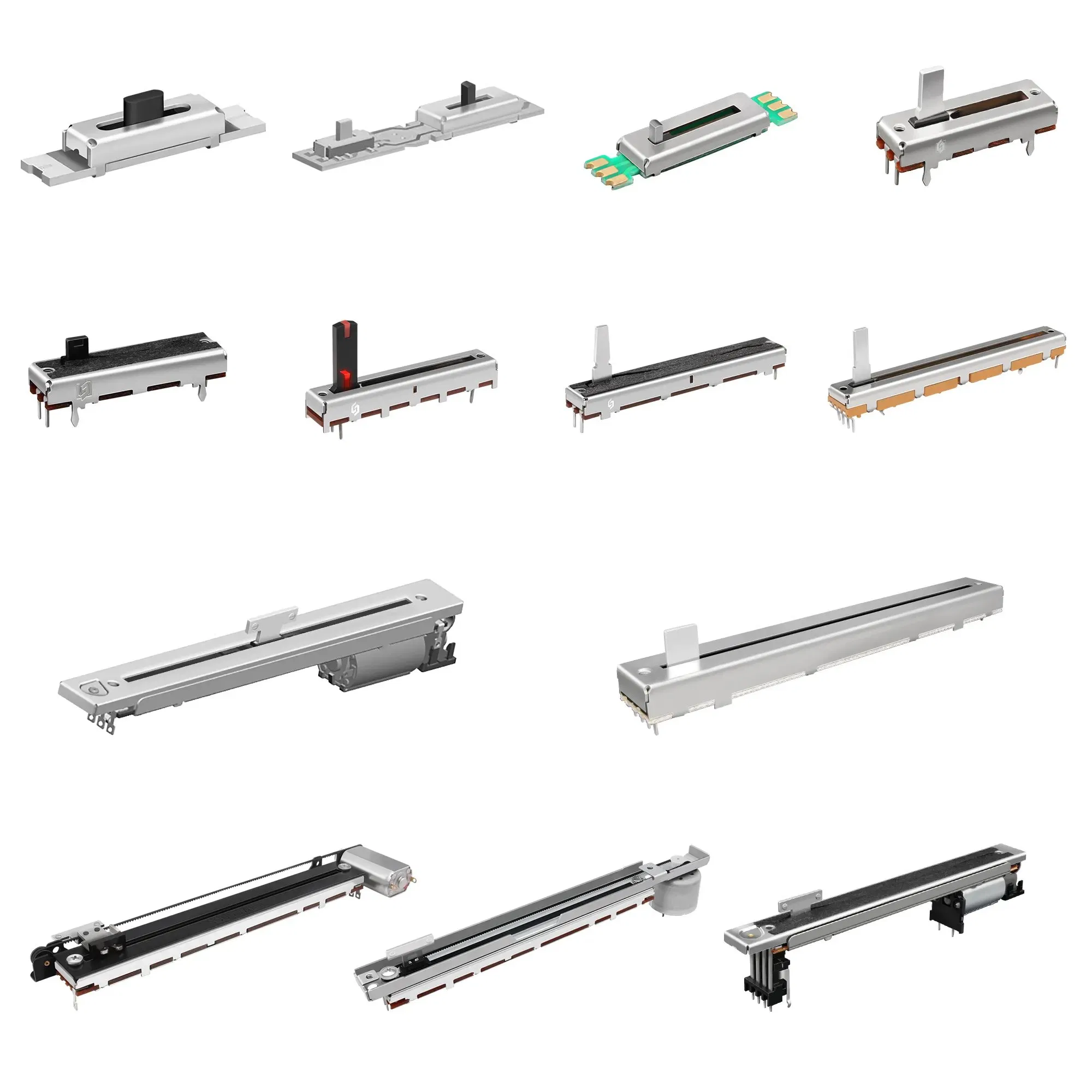 Manufacturer Supply 10K 50K 100K with 30mm 45mm 60mm Travel Linear Slide Potentiometer Fader and Rotary Potentiometer