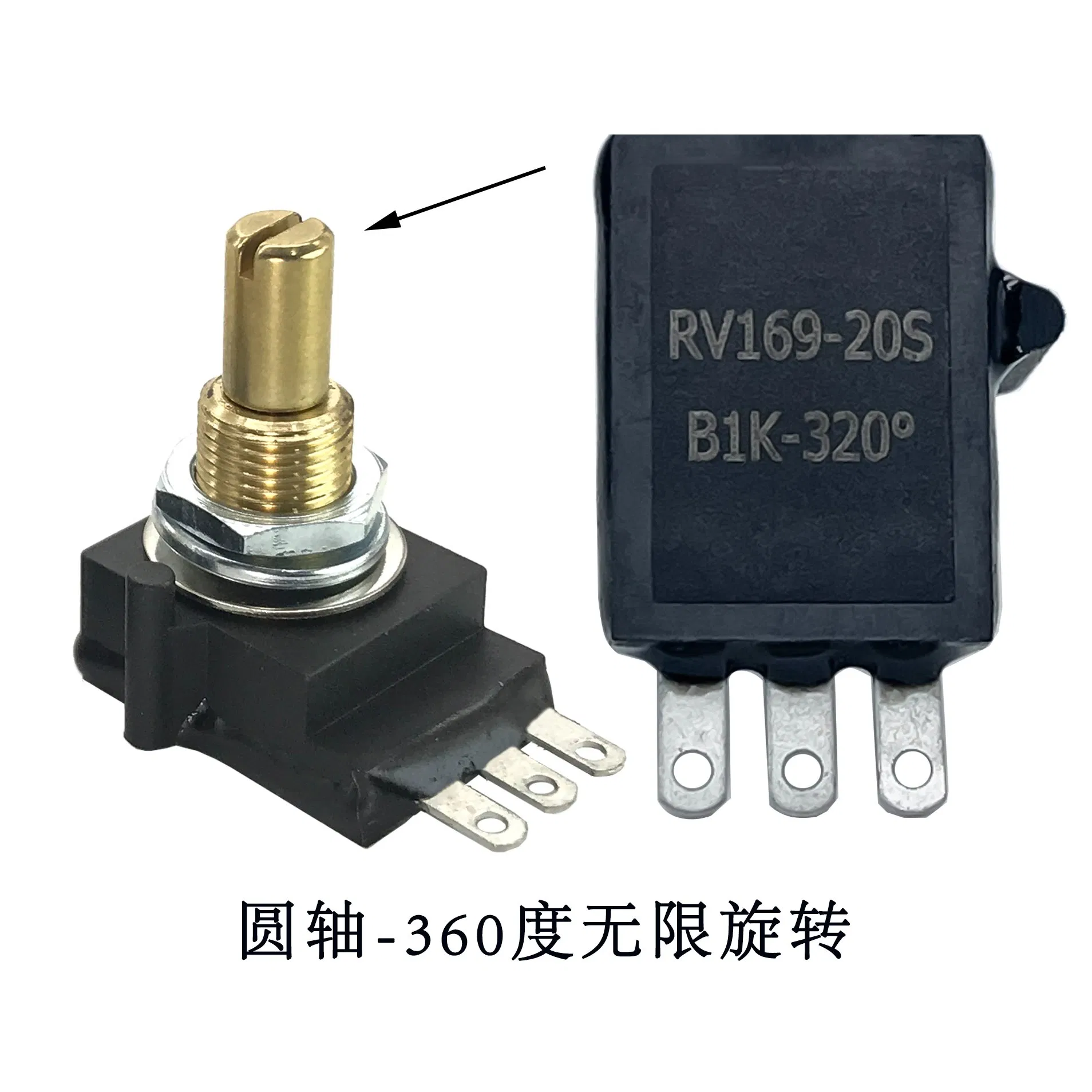 Industrial and Commercial Long-Life 16mm Conductive Plastic Precision Rotary Waterproof Sensor Potentiometer