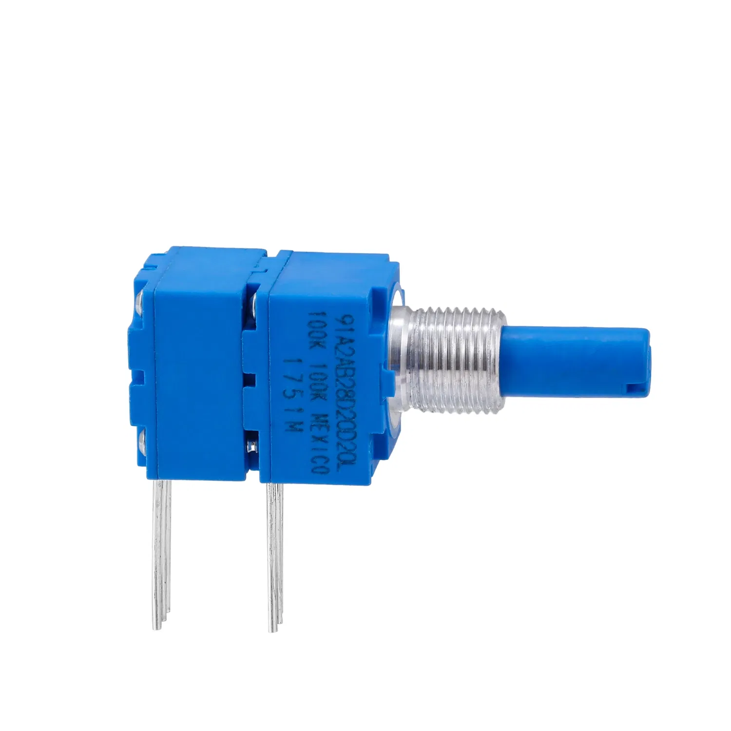 Dual Gang 100K Resistance Value Rotational Life 100, 000 Cycles Rotary Potentiometer for Home Appliance