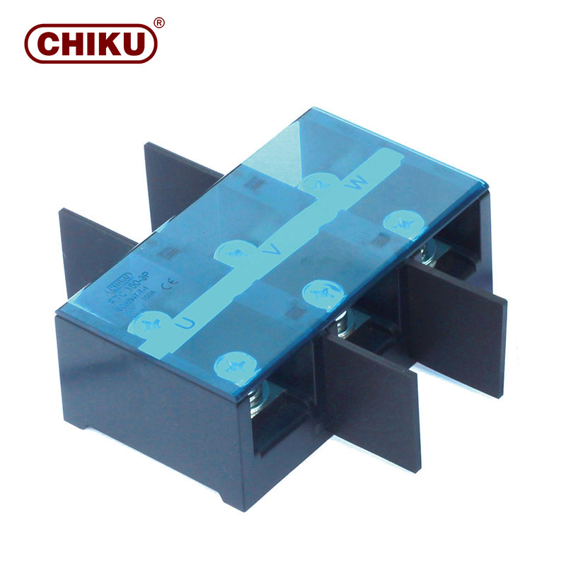 High Current Terminal Barrier Connectors 2p 3p 4p Electrical Fixed Screw Type Wire Terminal Block