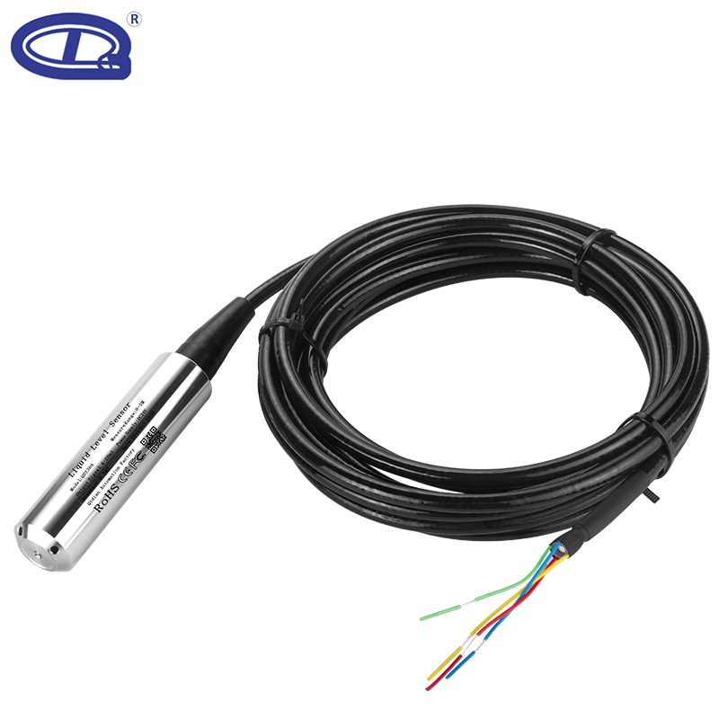 Qdy30A Analog DC12V 24V 4-20mA RS485 Hydrostatic Smart Submersible Stainless Steel 316 Tank Water Level Sensor
