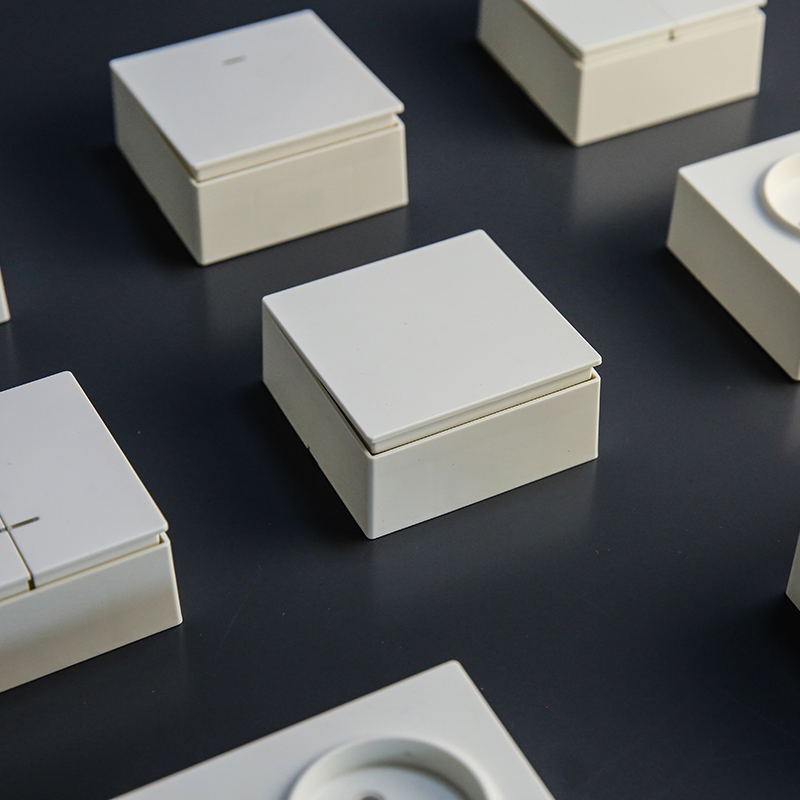 Factory Wholesale Cheap 2 Way ABS Material Surface Mounted European EU Standard Electrical Wall Switches Push Button Wall Switch