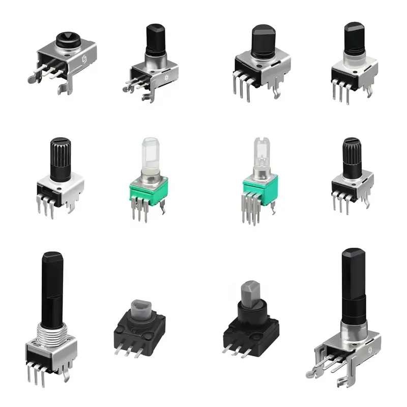 Manufacturer Supply 10K 50K 100K with 30mm 45mm 60mm Travel Linear Slide Potentiometer Fader and Rotary Potentiometer