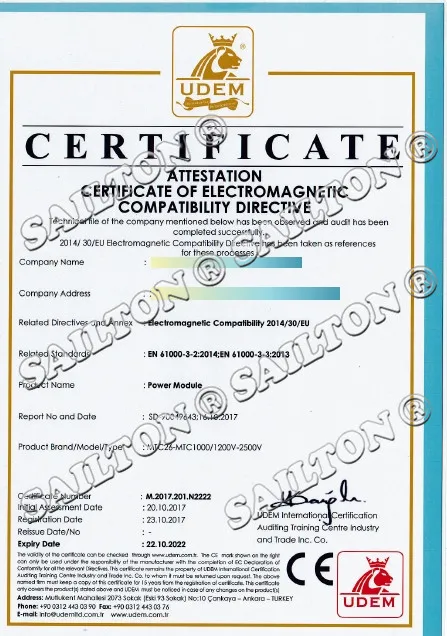CE Certificate