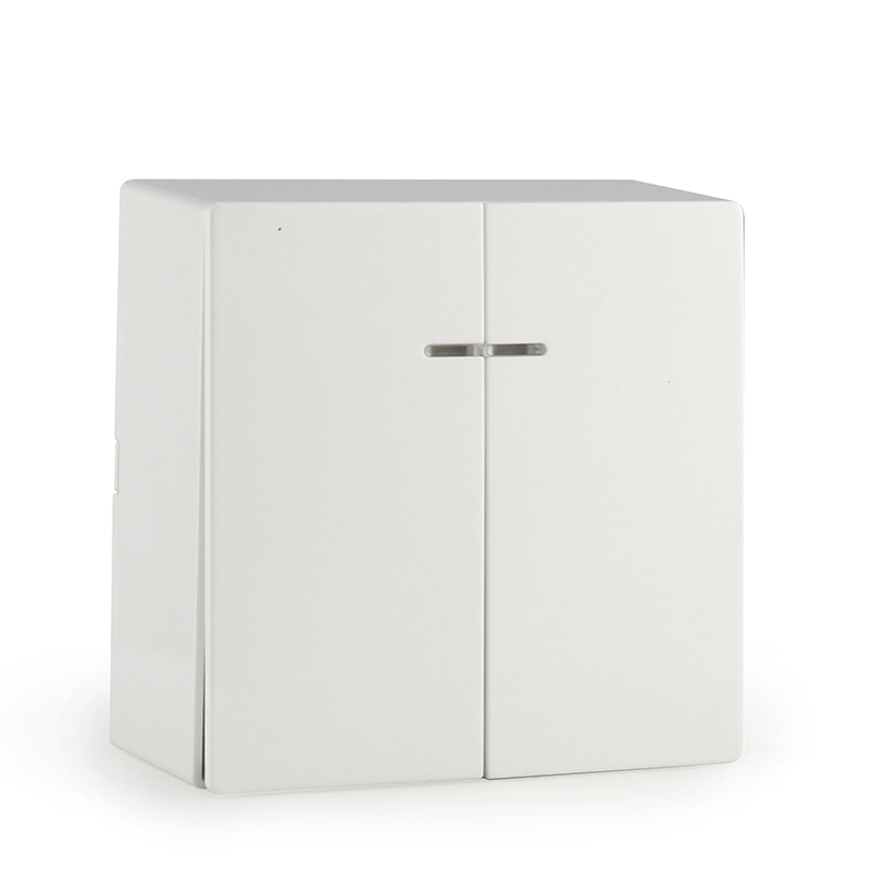 Factory Wholesale Cheap 2 Way ABS Material Surface Mounted European EU Standard Electrical Wall Switches Push Button Wall Switch