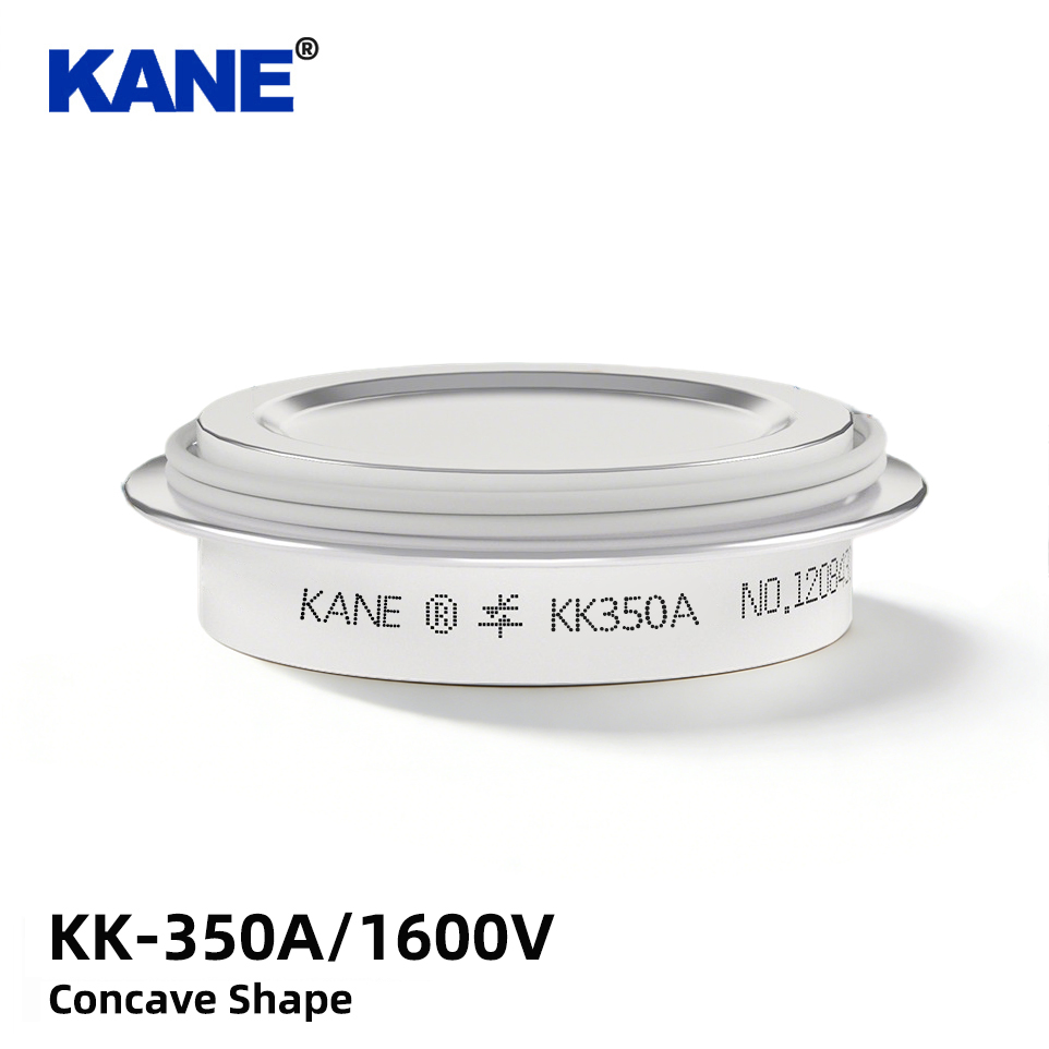Kk 350A 1600V Fast SCR Thyristors Rectifier Module Concave Shape Spiral Bolt Mount Medium Frequency Furnace Soft Start Component