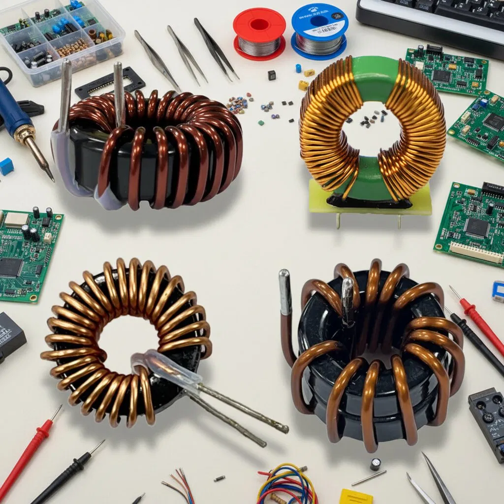 Customized Common Mode Ferrite Core Toroidal Inductor for SMD Wireless Charging