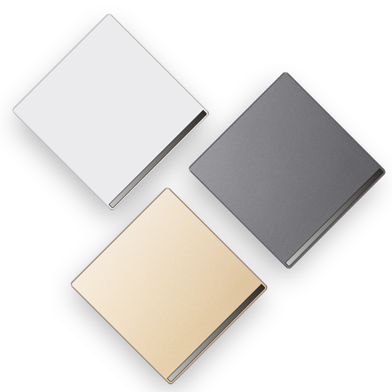 W9 New Design 86X86 146 Ultrathin Wall Switches Electrical Supplies on off Switch for Light LED Push Button Switch