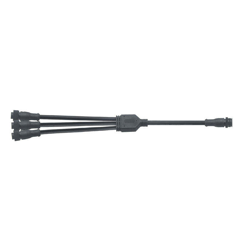 Y Type Connector 2-4 Pin Solar Light Project for LED Outdoor Lighting Male Female IP67 Waterproof Plug Cable Connector