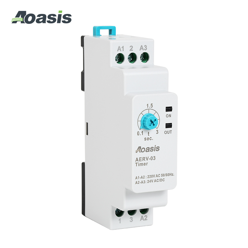 Aoasis Aerv-03 Timer Delay Relay 220V Timer 0.1s to 100 Hours Single Function Time Relay