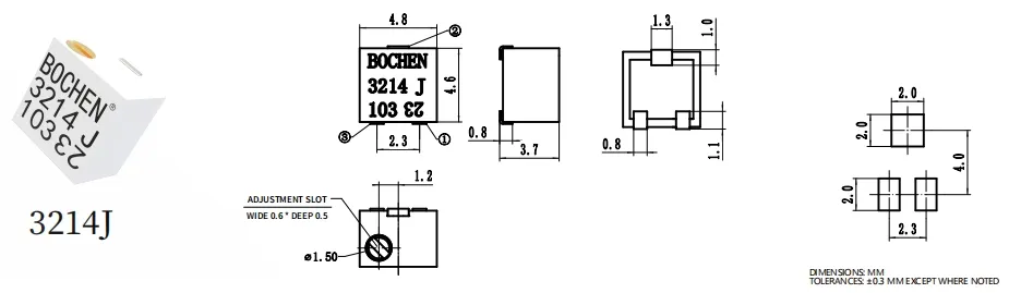 3214J Dimensions