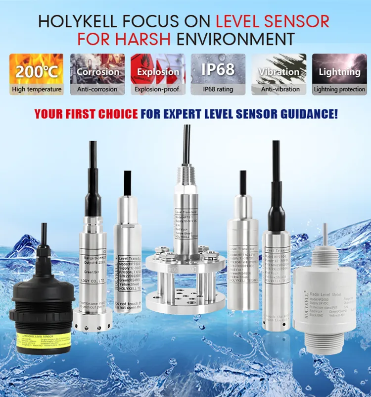 Water Tank Level Sensor Digital Measurement