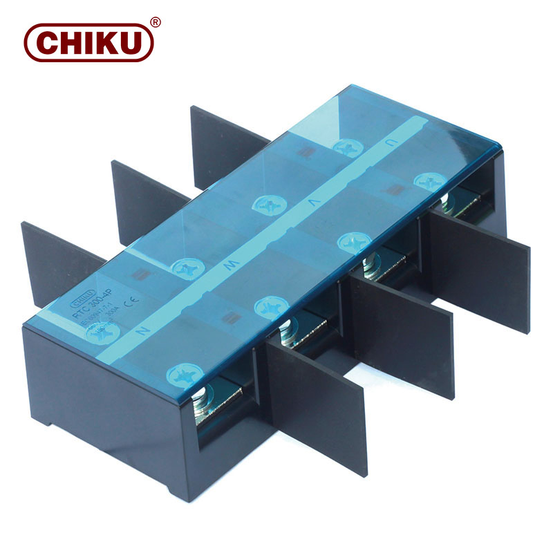 High Current Terminal Barrier Connectors 2p 3p 4p Electrical Fixed Screw Type Wire Terminal Block
