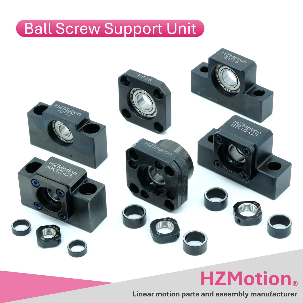 Ball Screw Fixed End Support Unit for Linear Motion Applications