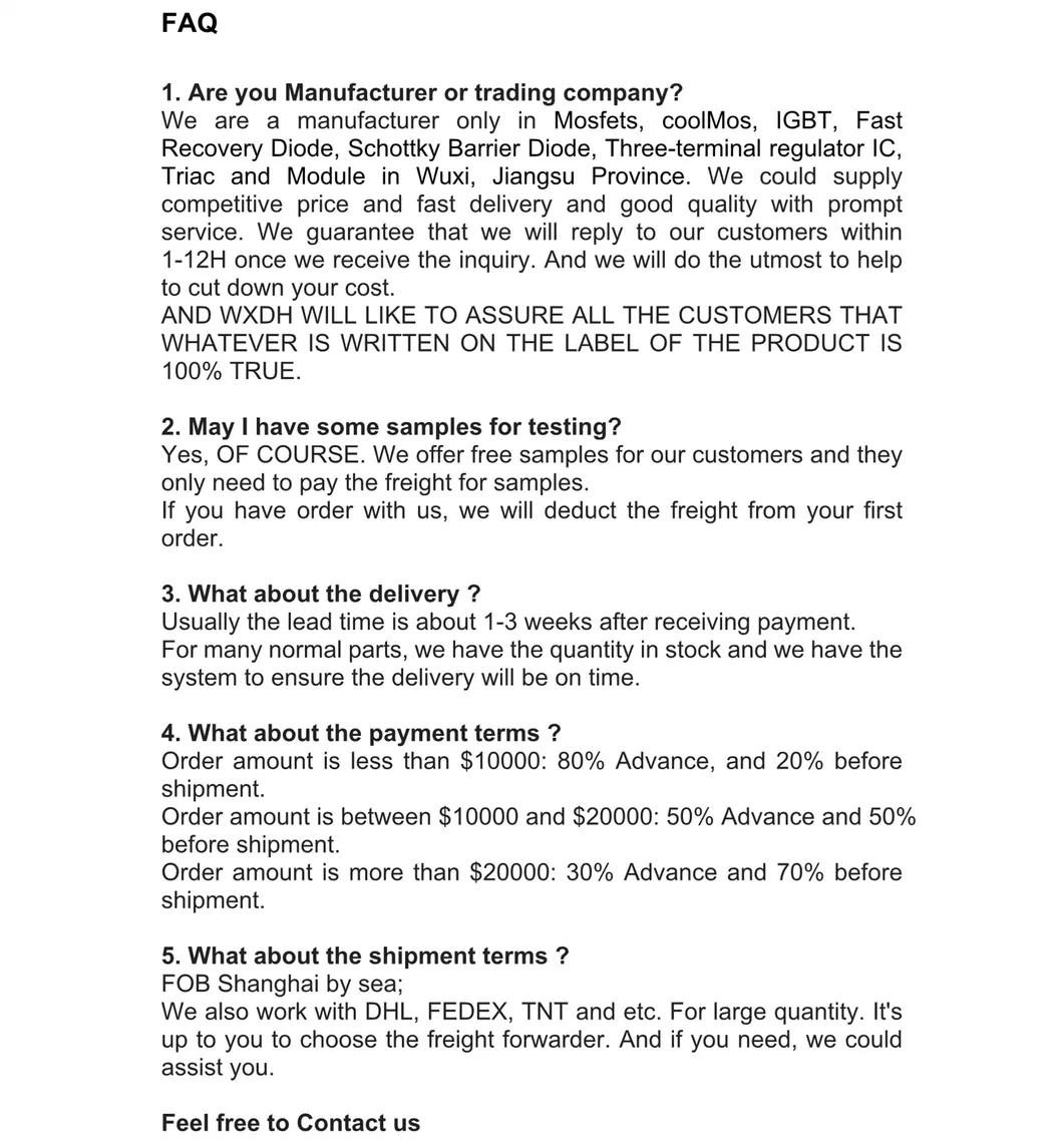 Product Specifications