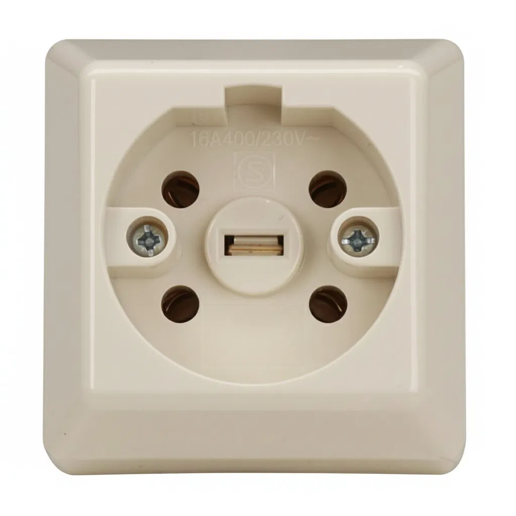 Flame Retardant Perilex Fixed Installation Wall White Socket Outlet and Plug for Oven