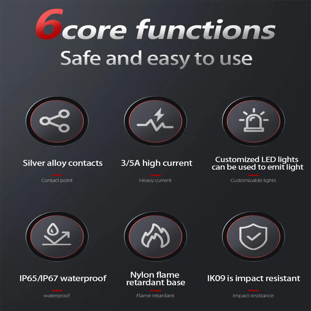 19mm Momentary 2pin Short Body Stainless Steel Push Switch (NO Latch type)