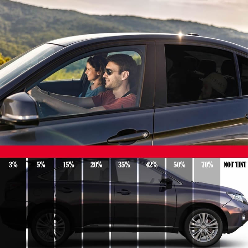 1.8mil Thickness Dyed Car Window Tint Film for Heat Insulation &amp; UV Protection