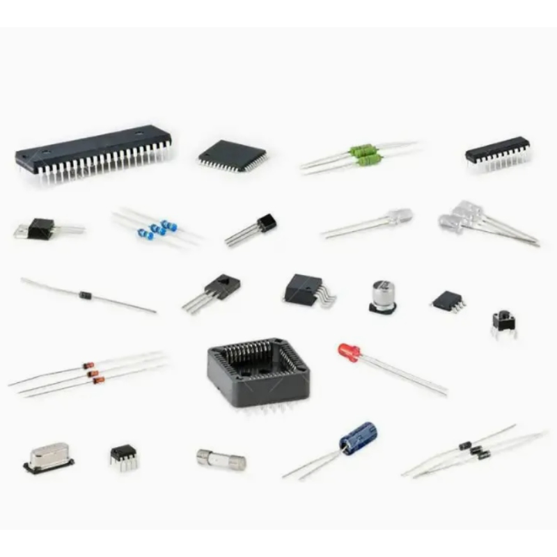 Electronic Components Stock for Prototyping Including Ics and Passive Components Ready