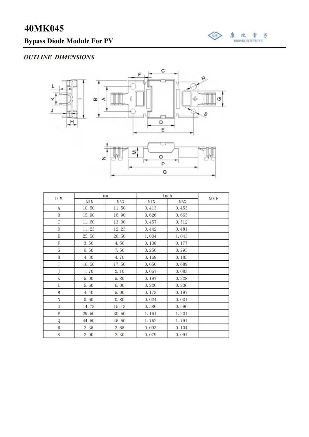 40mk045 MK4045 Photovoltaic Diode View