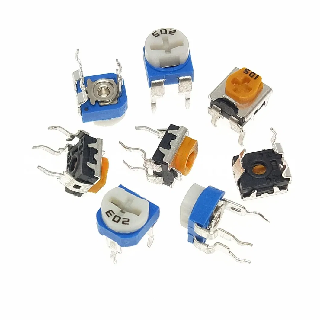Wh06 Blue and White Horizontal/Vertical Variable Trimmer Potentiometer