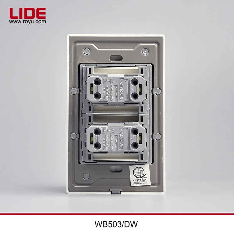 Smoky Gray 2 Gang 1 Way Wide Switch