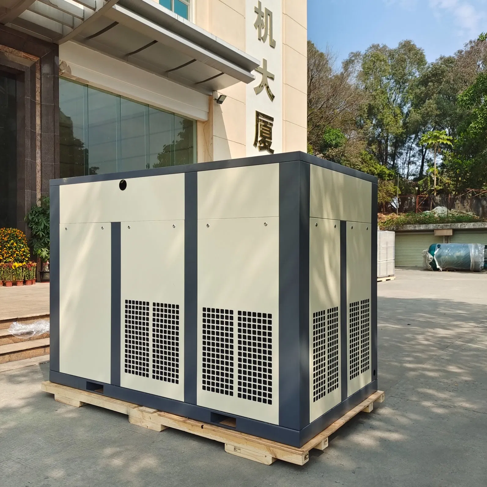 China Energy Saving Fixed Speed IP55 132kw Two Stage Screw Air Compressor