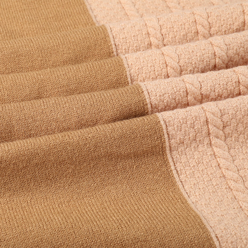 Personalized Warm Color Winter Unisex Scarf Knitted Scarves Warm Wool Poncho for Women Wrap Classical Style Shawl