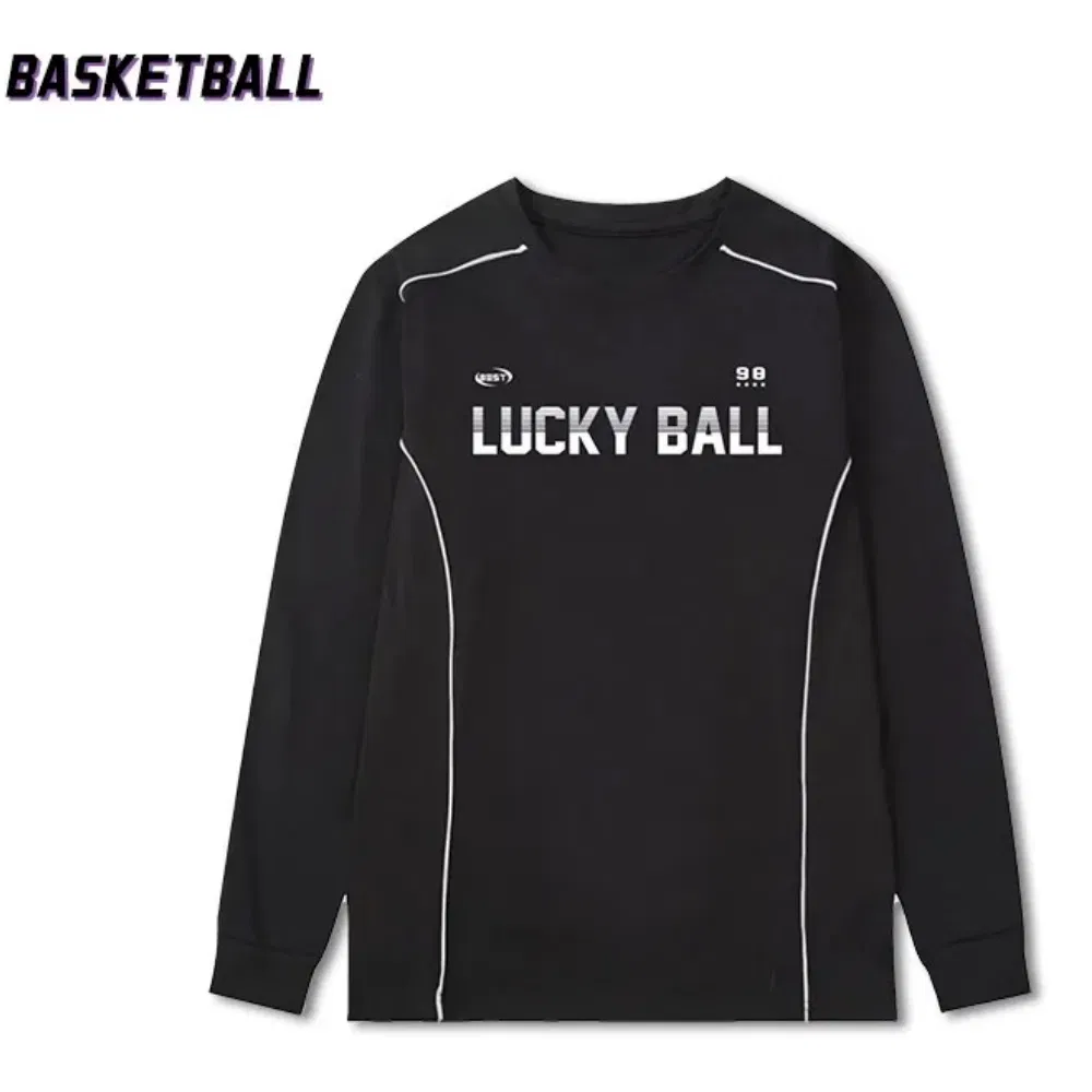 Long-Sleeve Basketball Jerseys Fall Winter Basketball Training Wear Custom Printed Quick-Dry Athletic Wear
