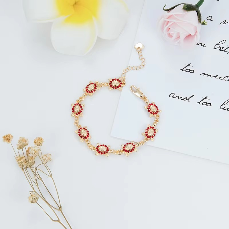 Luxury Fashion Colorful 18K Gold Plated Copper Custom Bangle Bracelets Jewelry