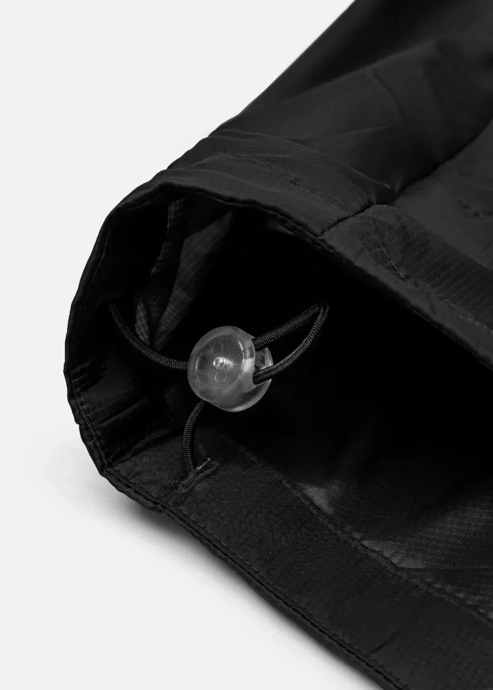 Black Smart Foldable Ultra Light Windproof Parka Jacket Outerwear