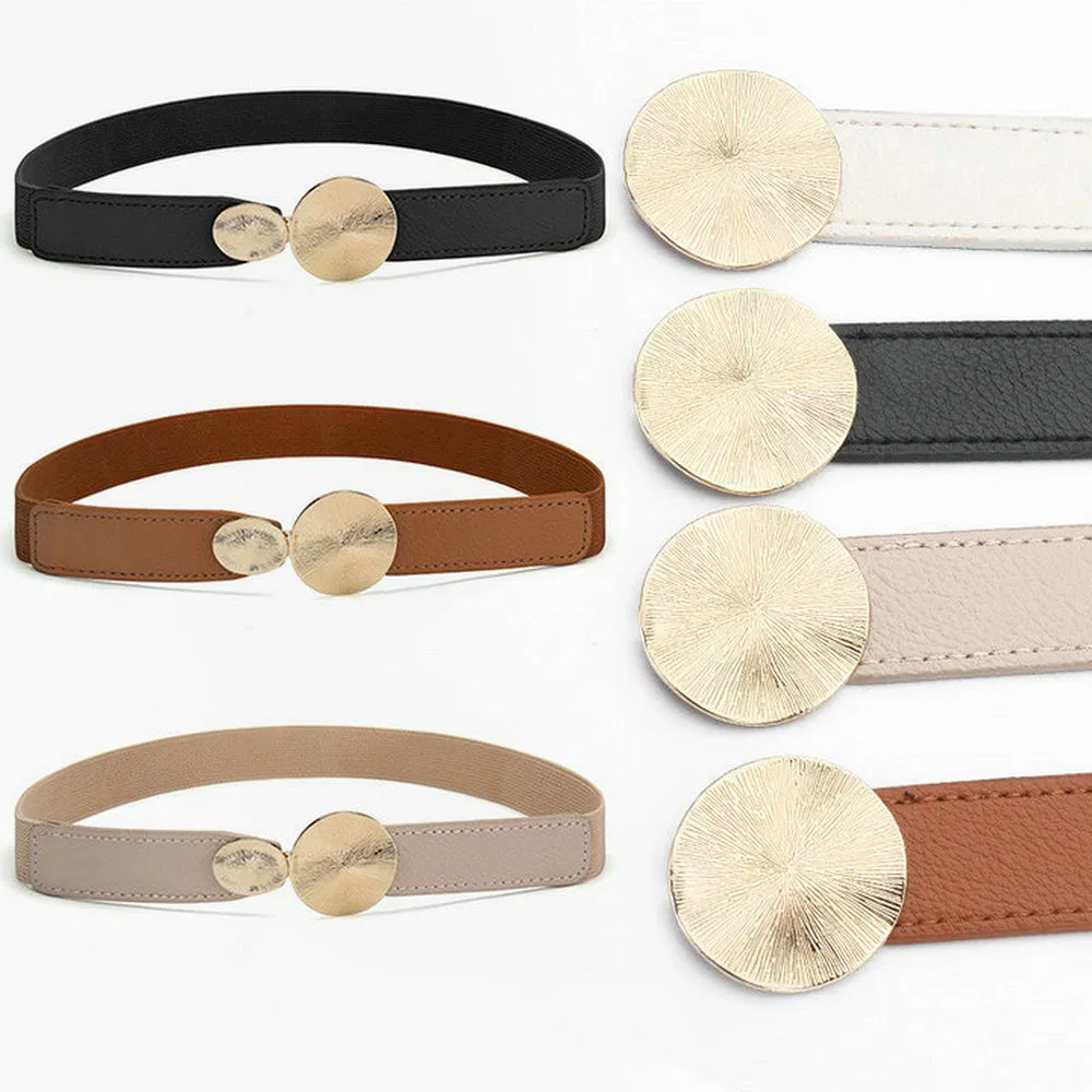 Fold Resistant Not Easily Cracked Lady PU Waist Belt for Workwear